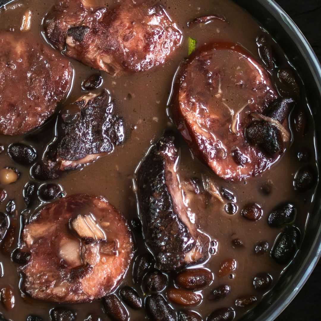 Brazilian Black Bean Stew (Feijoada) and Brazilian Rice (side dish)
