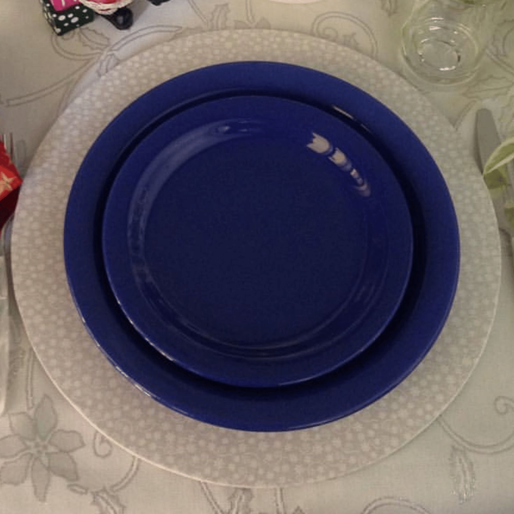 FINAL SALE - Donna Blue 20 Pieces Dinnerware Set Service for 4
