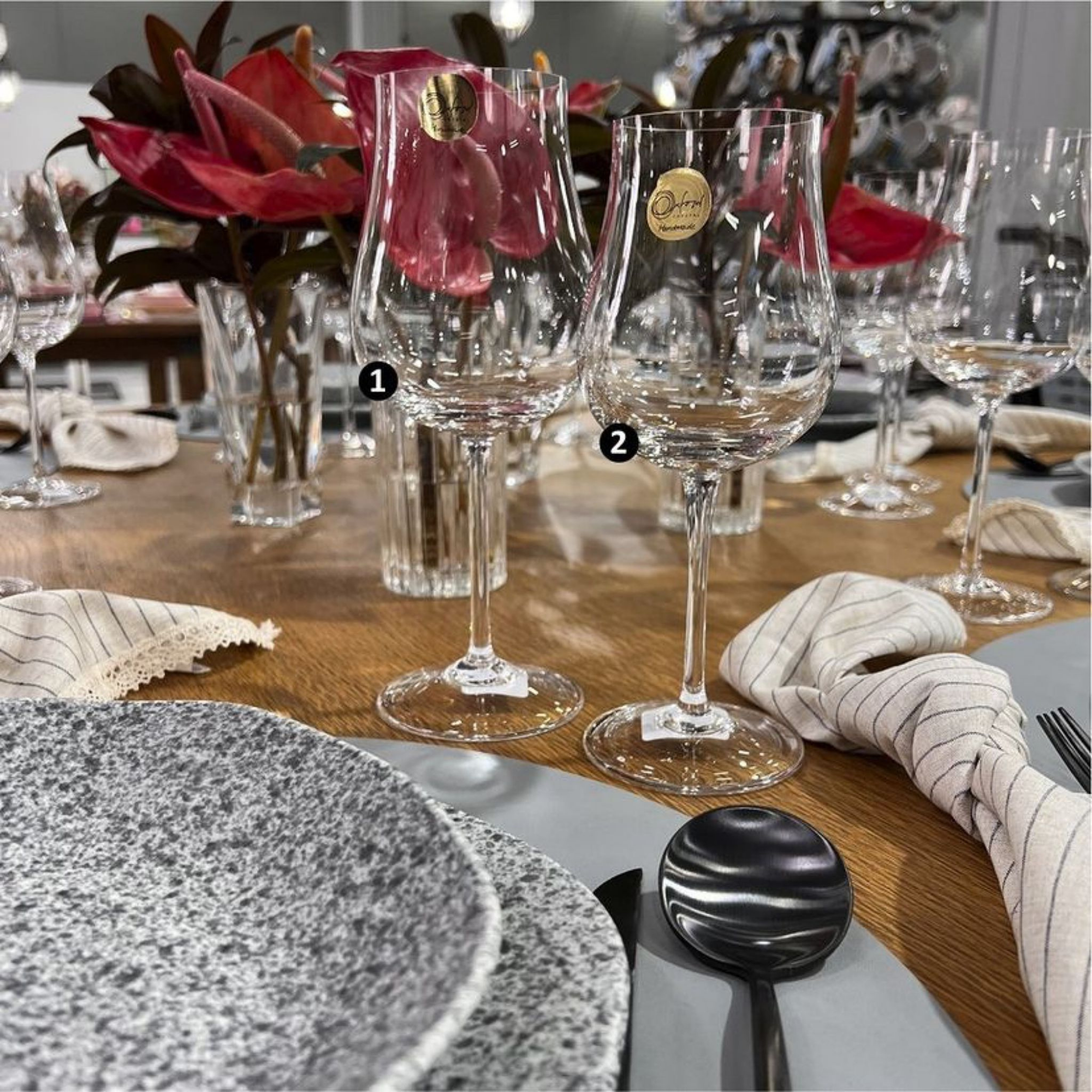 FINAL SALE - Ryo Granite 20 Pieces Dinnerware Set Service for 4 - Satin Effect