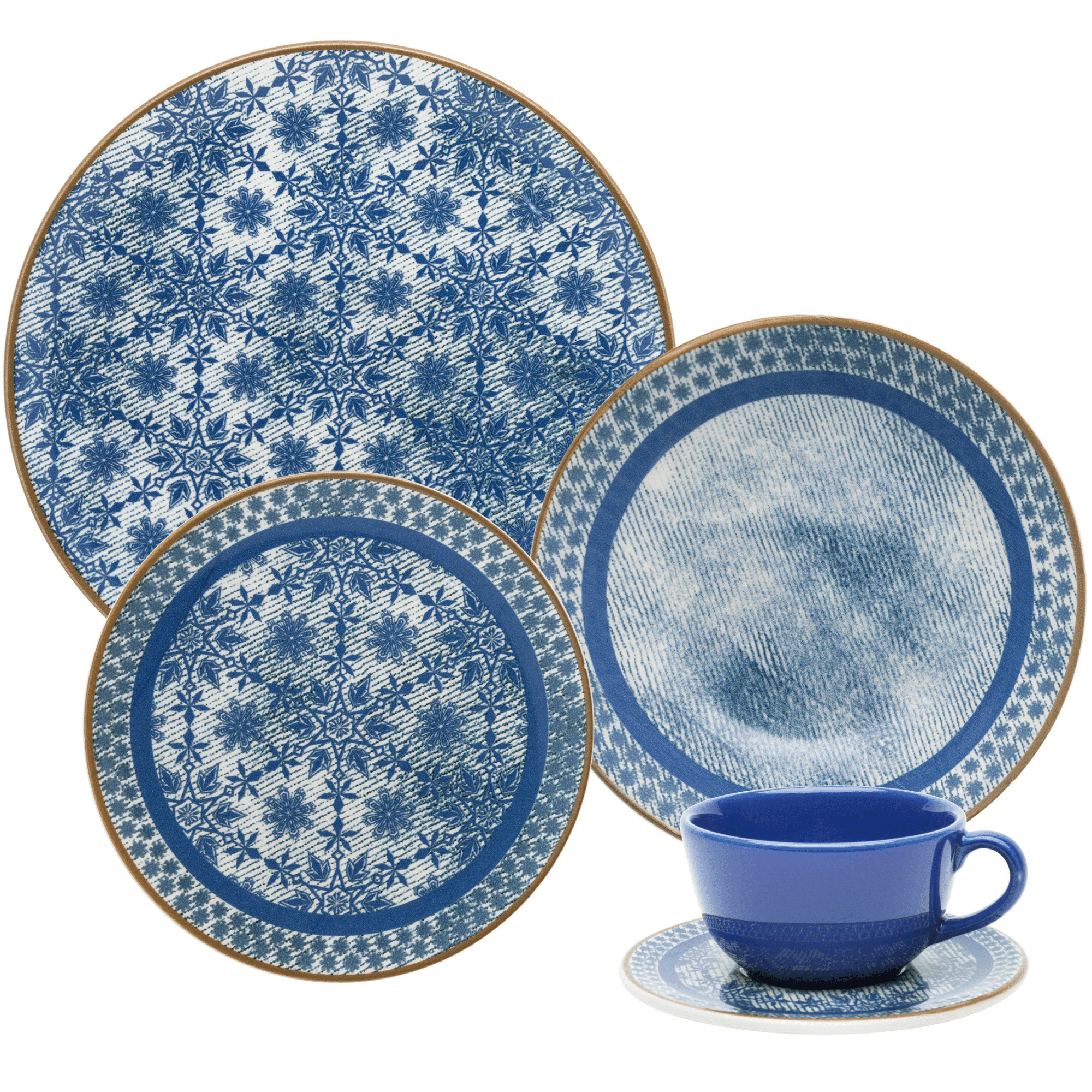 FINAL SALE - Unni Jeans 20 Pieces Dinnerware Set Service for 4