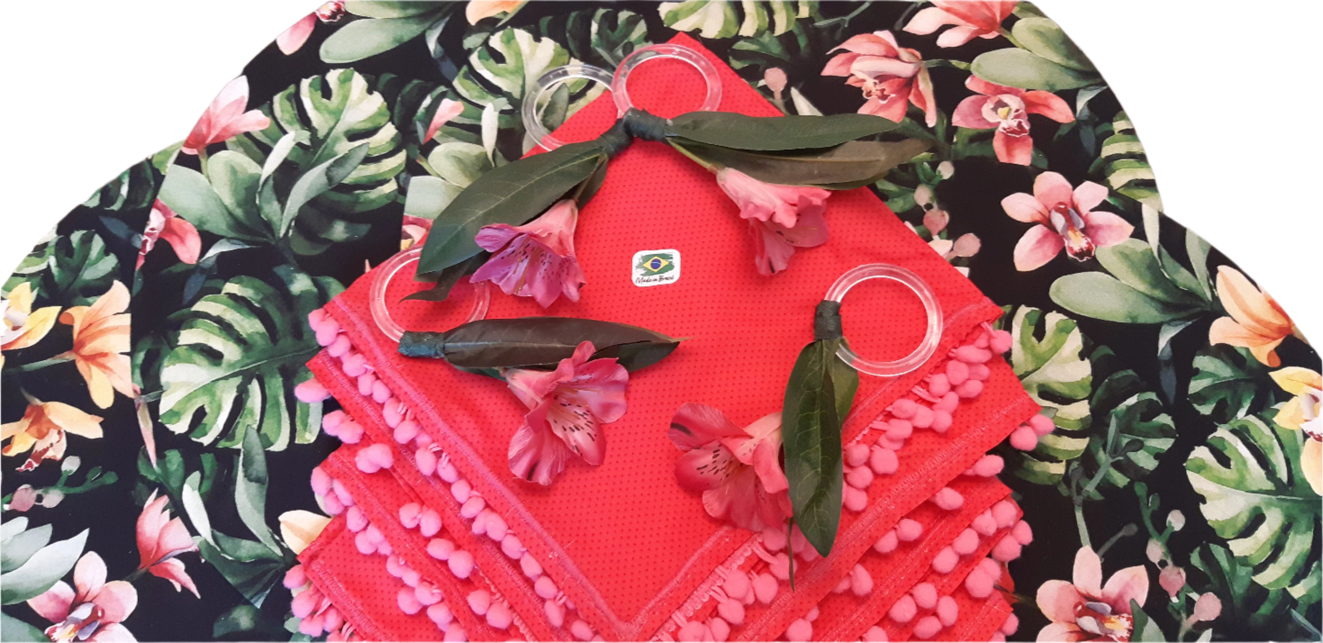 Handcrafted 4-Piece MDF Sousplat Set with Washable Floral Fabric Covers, Napkins, and Rings for Table Decor