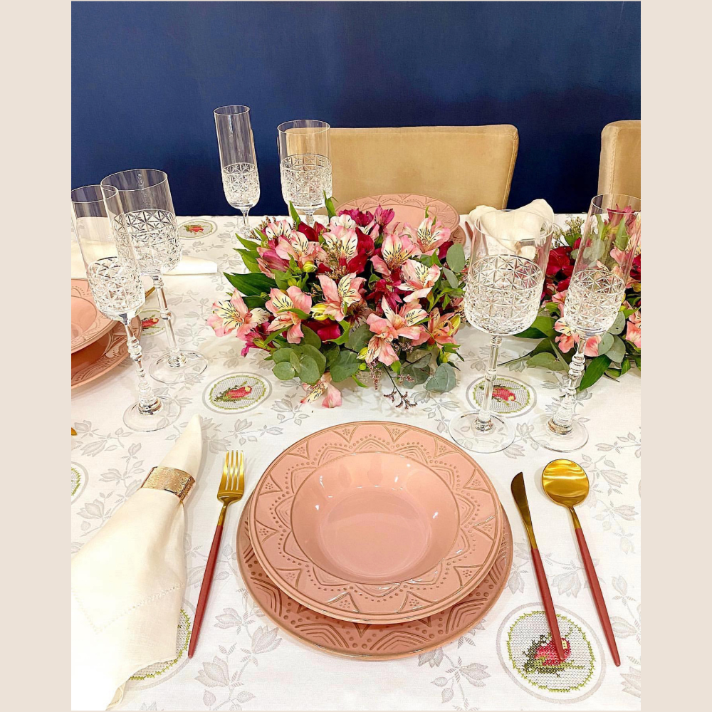 FINAL SALE - Serena Ballet 20 Pieces Dinnerware Set Service for 4