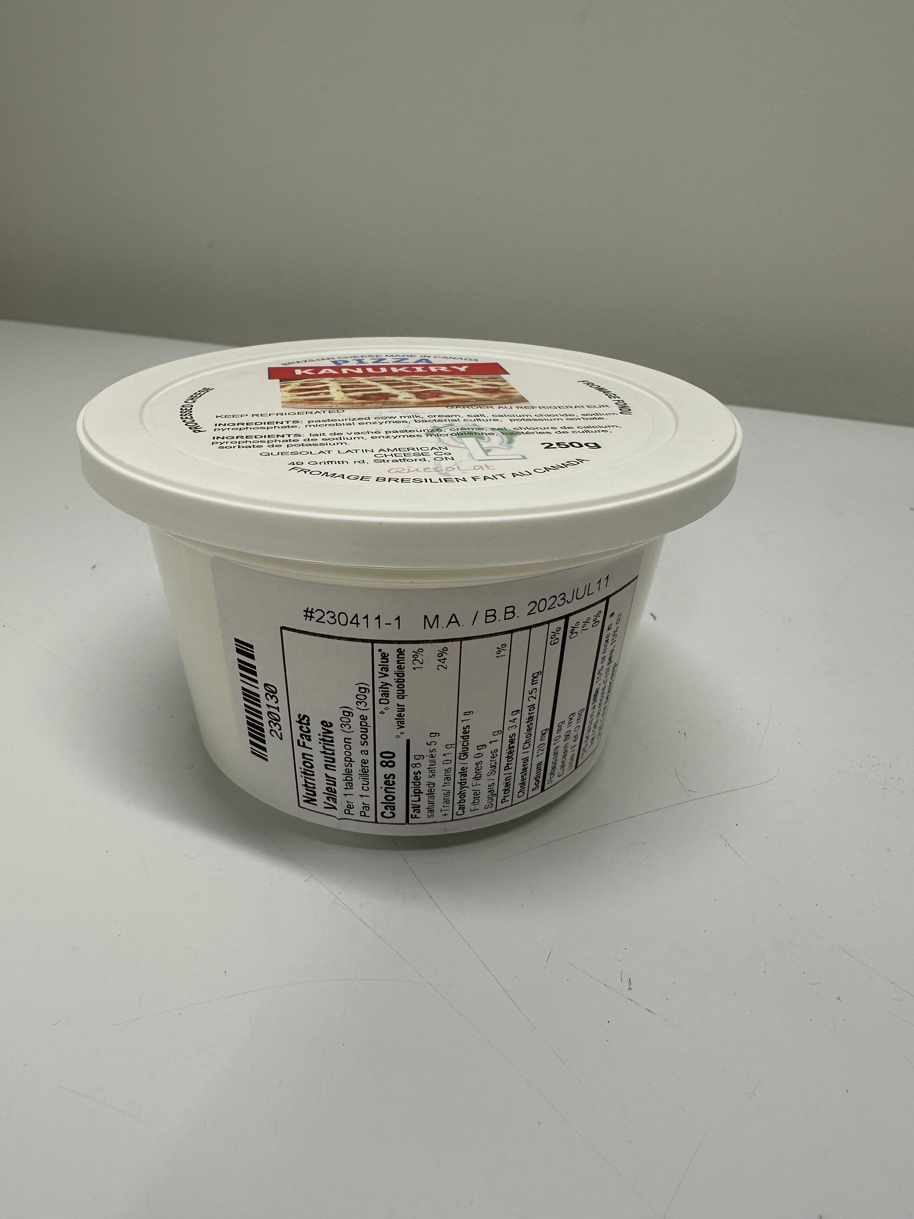 QUESOLAT - Kanukiry Pizza (Processed Cheese for Pizza) 250g