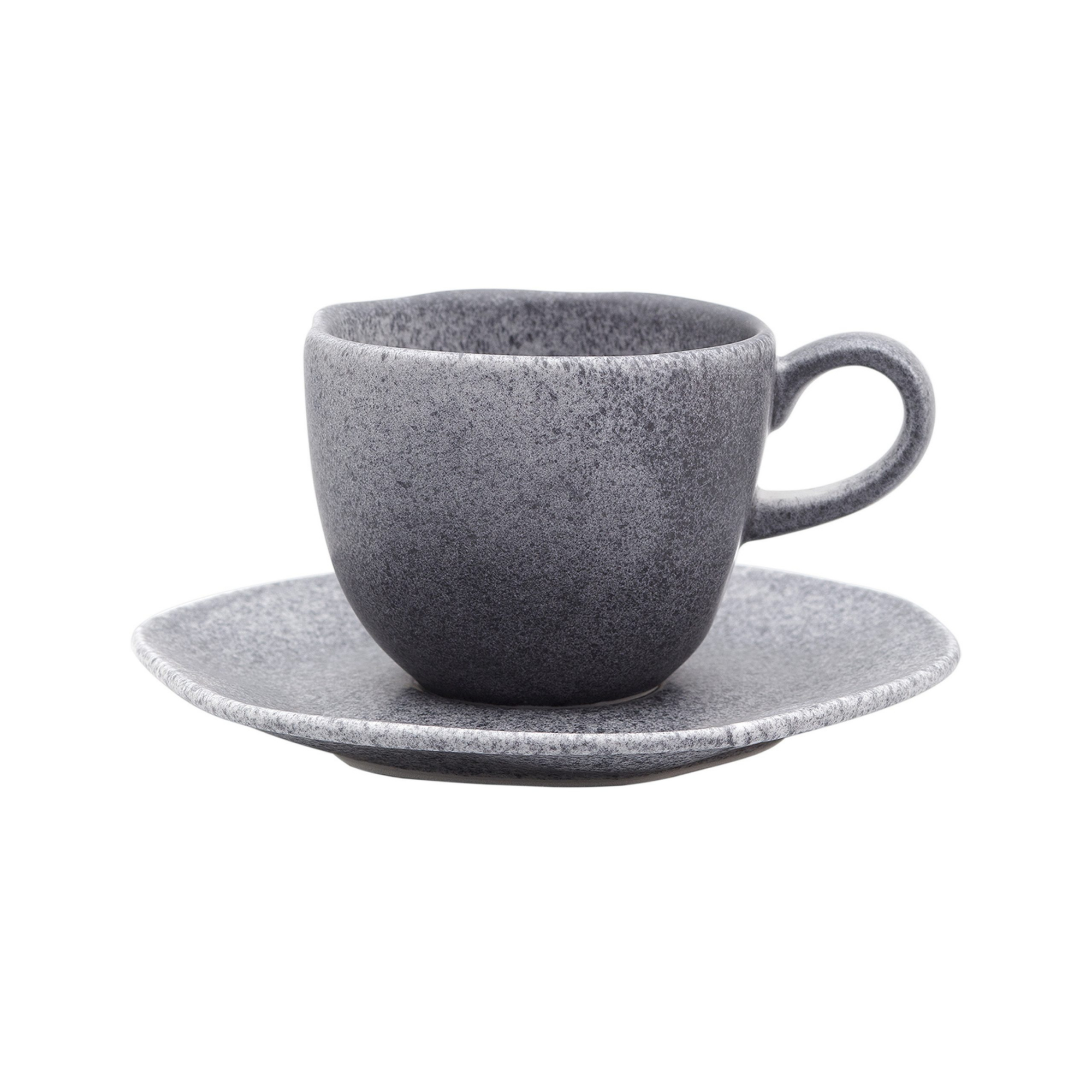 FINAL SALE - Ryo Granite 20 Pieces Dinnerware Set Service for 4 - Satin Effect