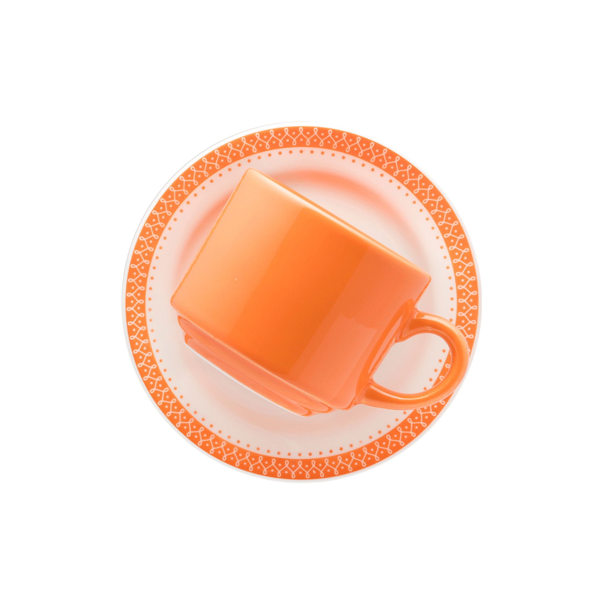 FINAL SALE - Donna Tangerine 20 Pieces Dinnerware Set Service for 4