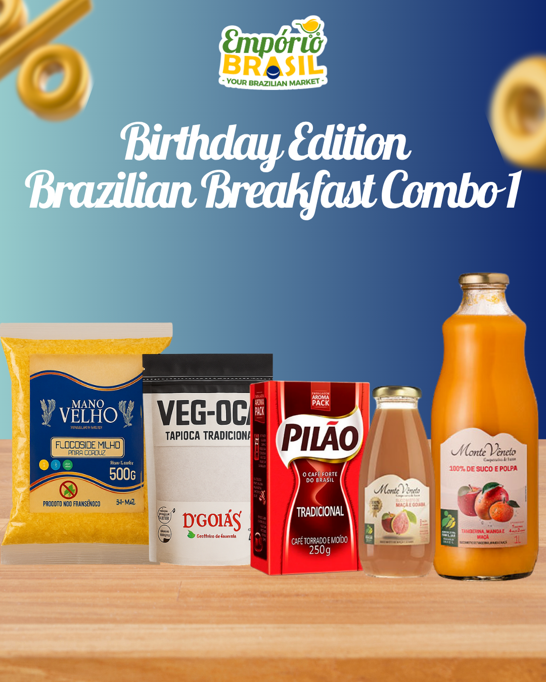 Édition Anniversaire – Combo Petit-Déjeuner Brésilien 1