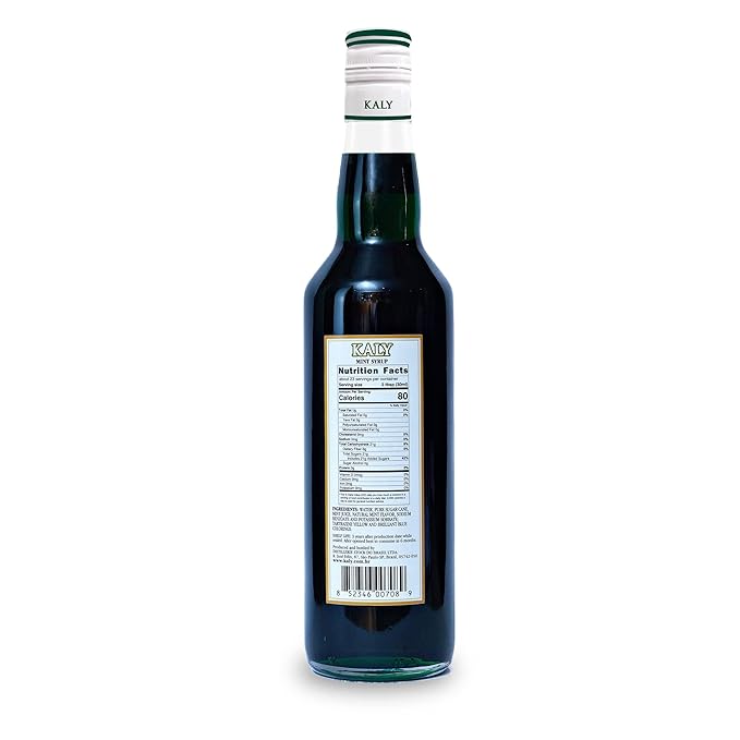 KALY - Brazilian Syrup - Natural Mint Flavor - 700 ml / 23.7 Fl Oz