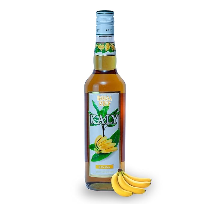 KALY - Sirop Brésilien - Saveur Naturelle de Banane - 700 ml / 23,7 Fl Oz - EXPIREE ou PROCHE DE EXPIREE