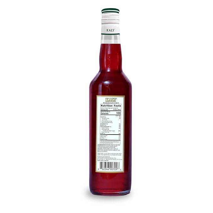 KALY - Brazilian Syrup - Natural Grenadine Flavor - 700 ml / 23.7 Fl Oz