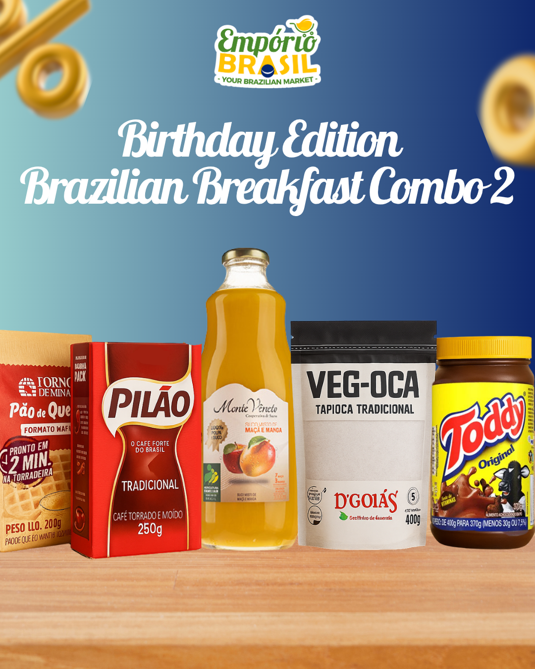 Édition Anniversaire – Combo Petit-Déjeuner Brésilien 2