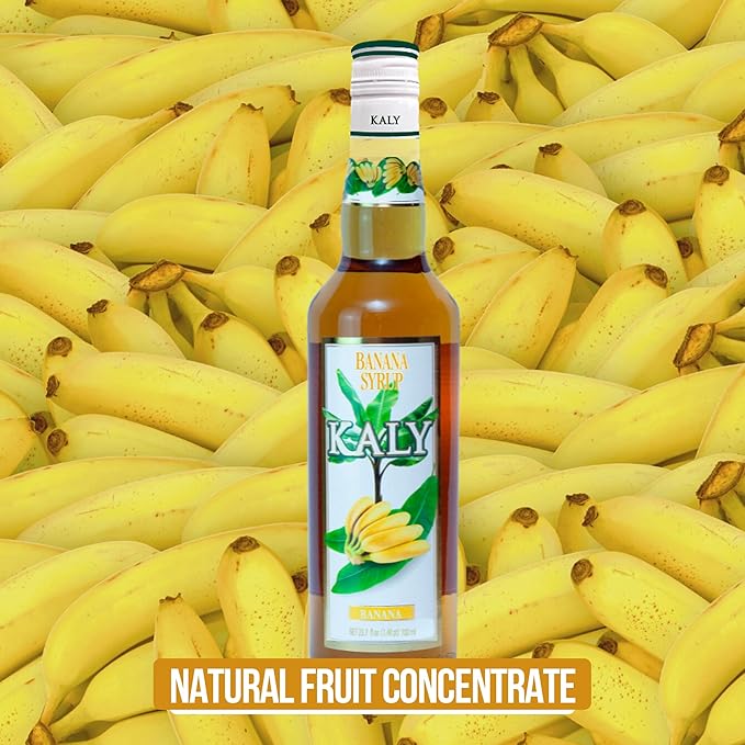 KALY - Brazilian Syrup - Natural Banana Flavor - 700 ml / 23.7 Fl Oz - FINAL SALE - EXPIRED or CLOSE TO EXPIRY