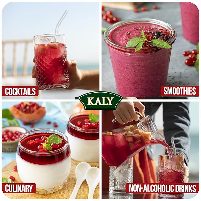 KALY - Brazilian Syrup - Natural Grenadine Flavor - 700 ml / 23.7 Fl Oz