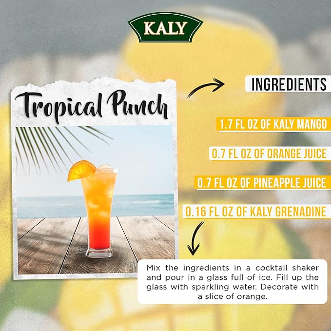 KALY - Brazilian Syrup - Natural Mango Flavor - 700 ml / 23.7 Fl Oz