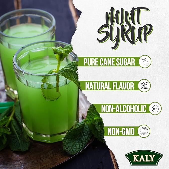 KALY - Brazilian Syrup - Natural Mint Flavor - 700 ml / 23.7 Fl Oz