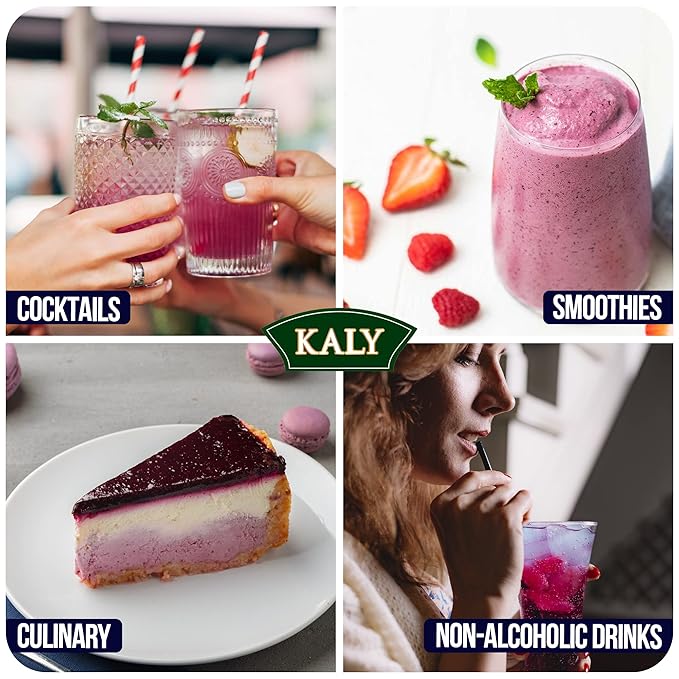 KALY - Brazilian Syrup - Natural Açaí & Guaraná Flavor - 700 ml / 23.7 Fl Oz