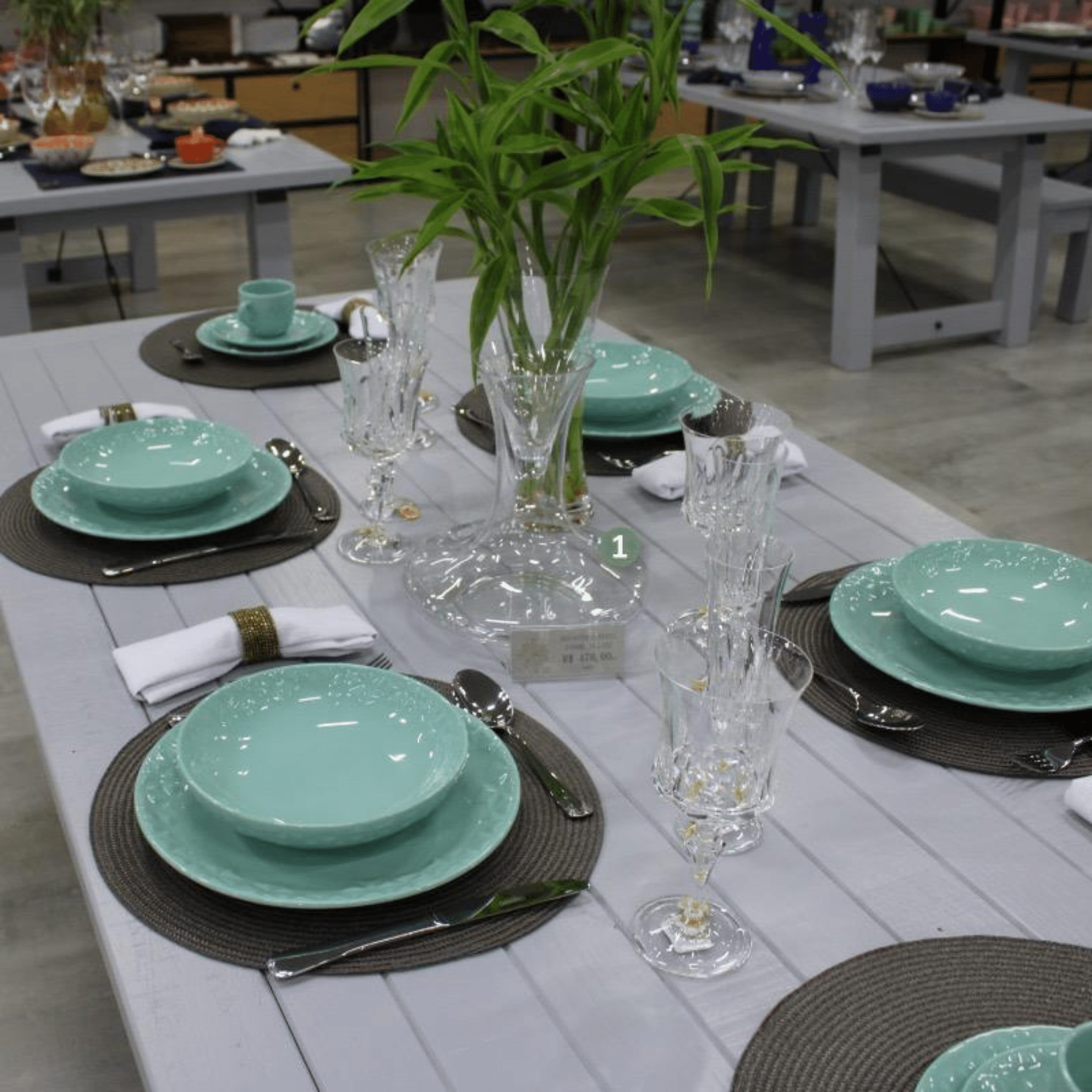 FINAL SALE - Mia Dew 20 Pieces Dinnerware Set Service for 4