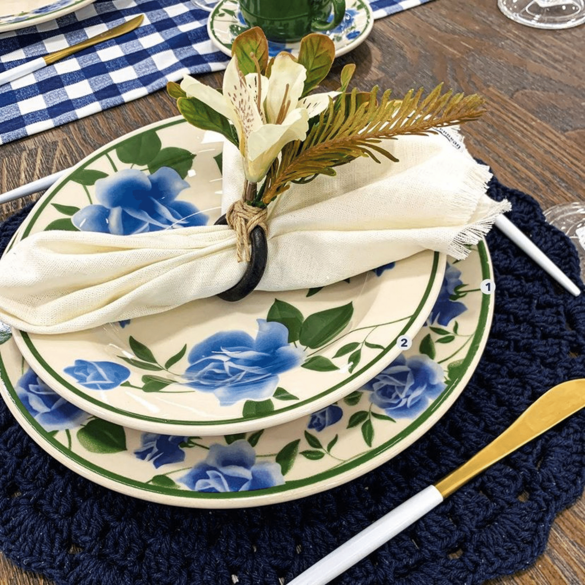 FINAL SALE - Donna Alice 20 Pieces Dinnerware Set Service for 4