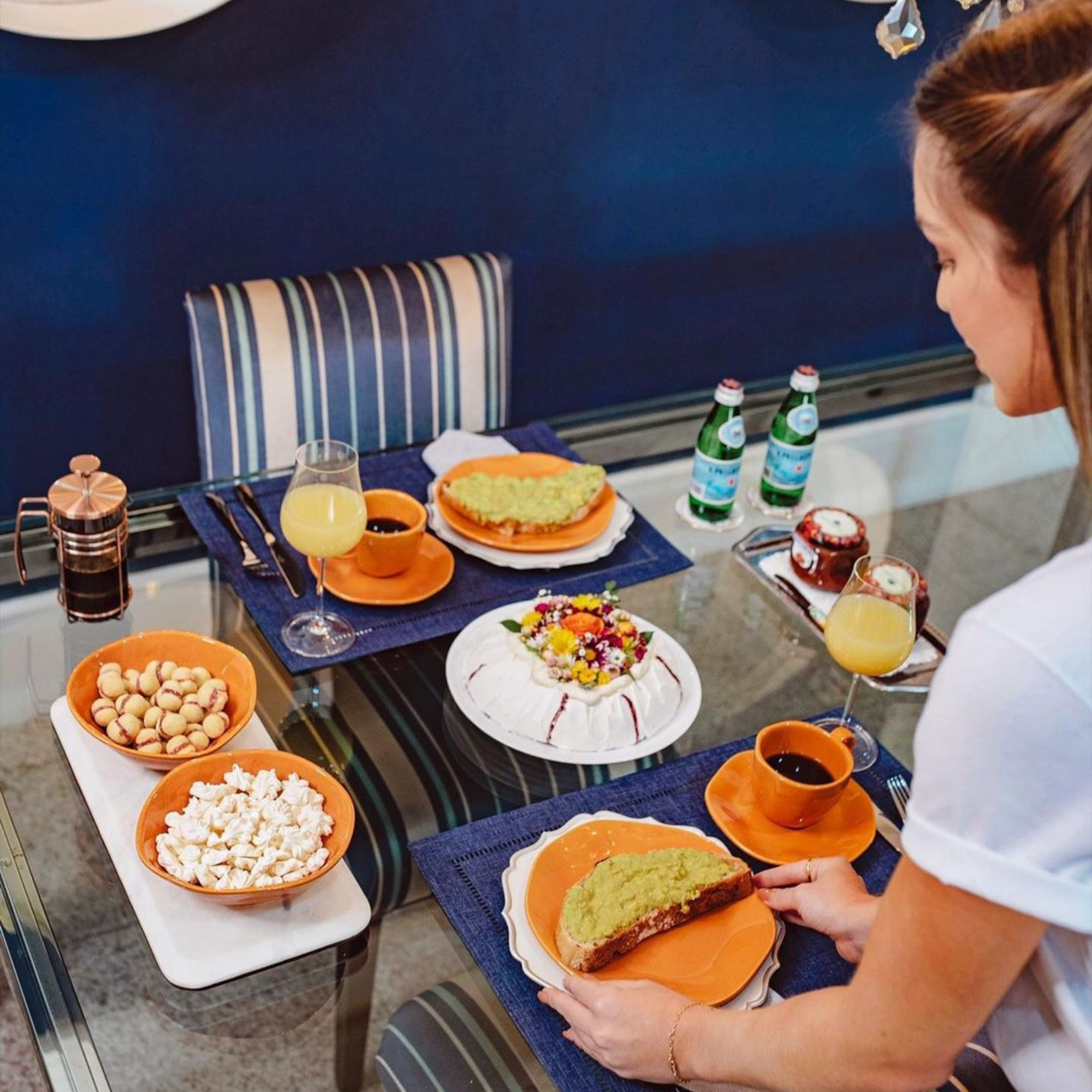 FINAL SALE - Ryo Papaya 20 Pieces Dinnerware Set Service for 4