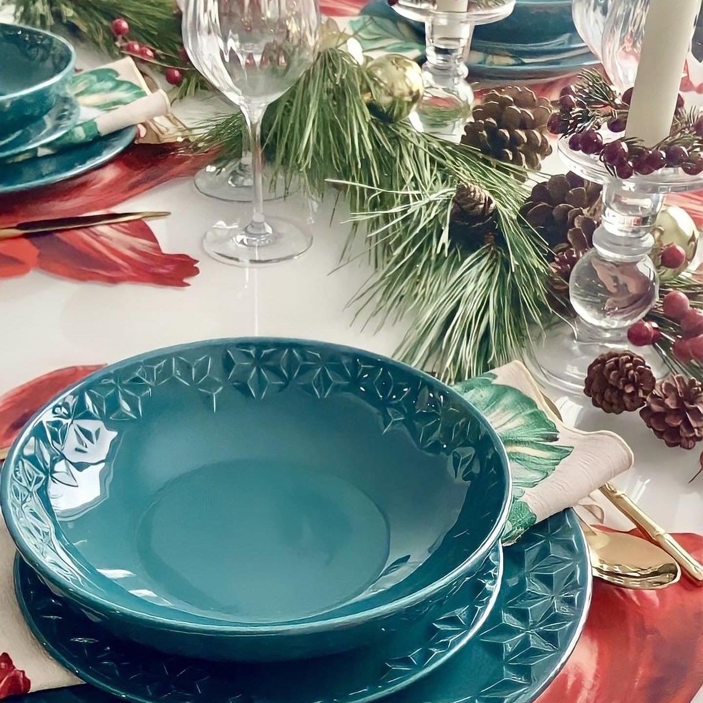 FINAL SALE - Mia Agate 20 Pieces Dinnerware Set Service for 4