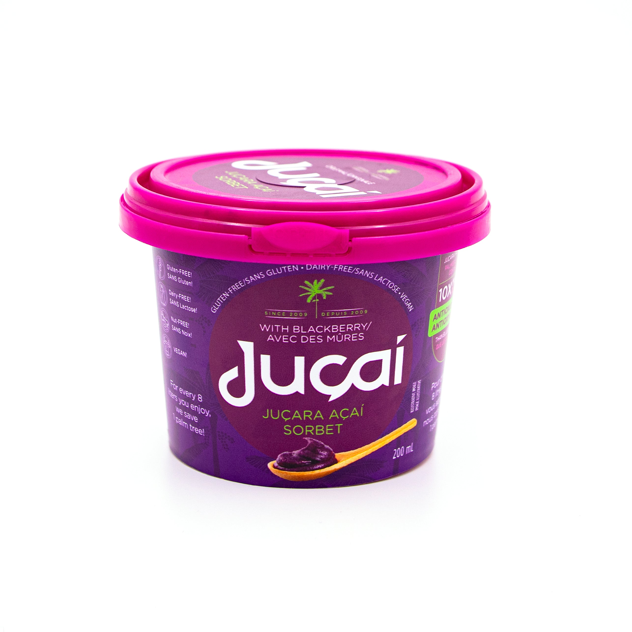 JUÇAÍ - Juçara With Blackberry Sorbet (Açaí) 180g - 200ml