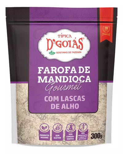 D'GOIAS - Extra Garlic Manioc Flour (Gluten-Free) - 300g