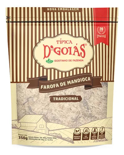 D'GOIAS - Farine de manioc traditionnelle (sans gluten) - 250 g