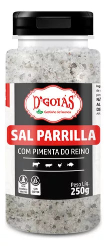 D'GOIAS - Sal para Churrasco - Pimenta do Reino - 250g