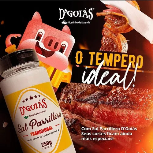 D'GOIAS - Sal para Churrasco - Parrilla - 250g