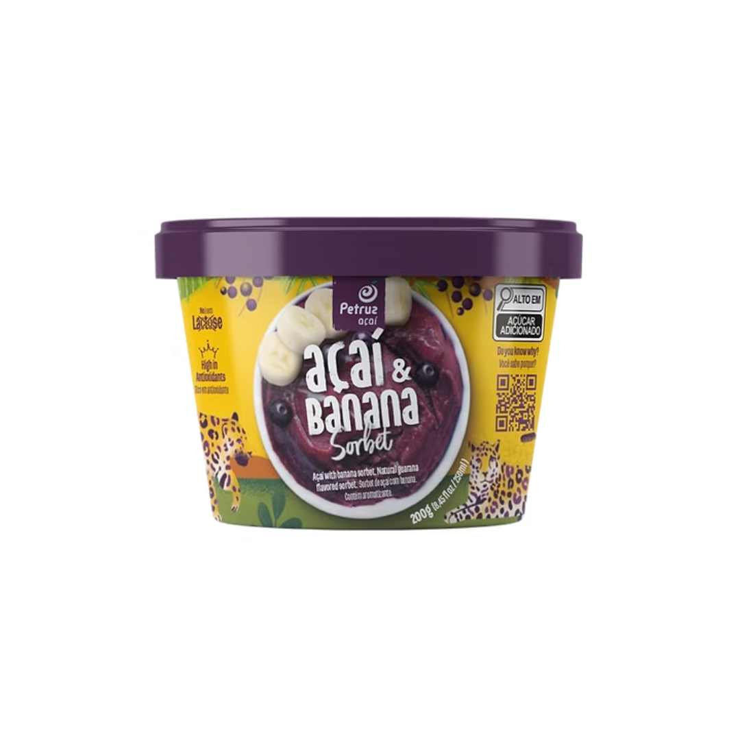 PETRUZ - Acai and Banana Sorbet 200g