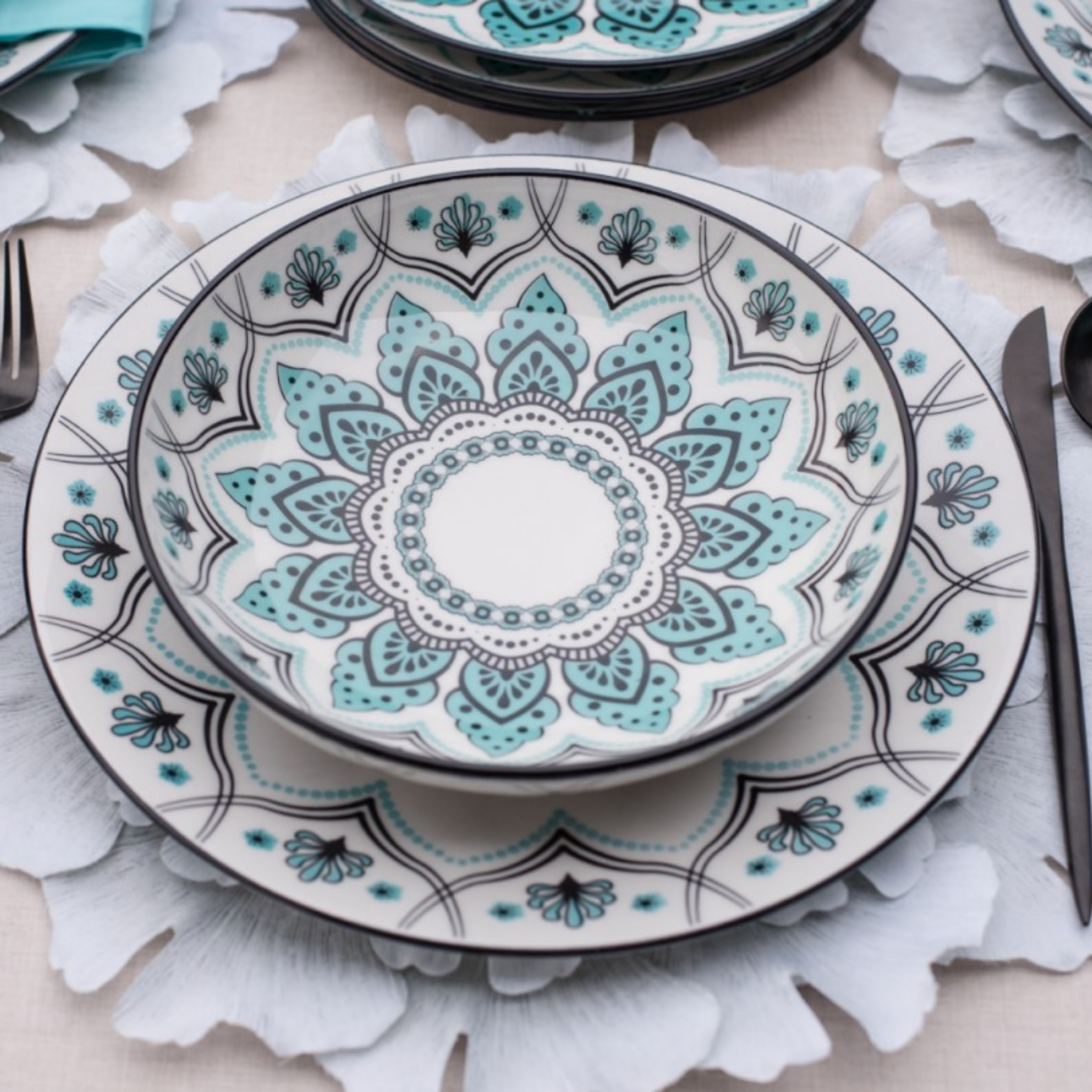 FINAL SALE - Coup Serene 20 Pieces Dinnerware Set Service for 4