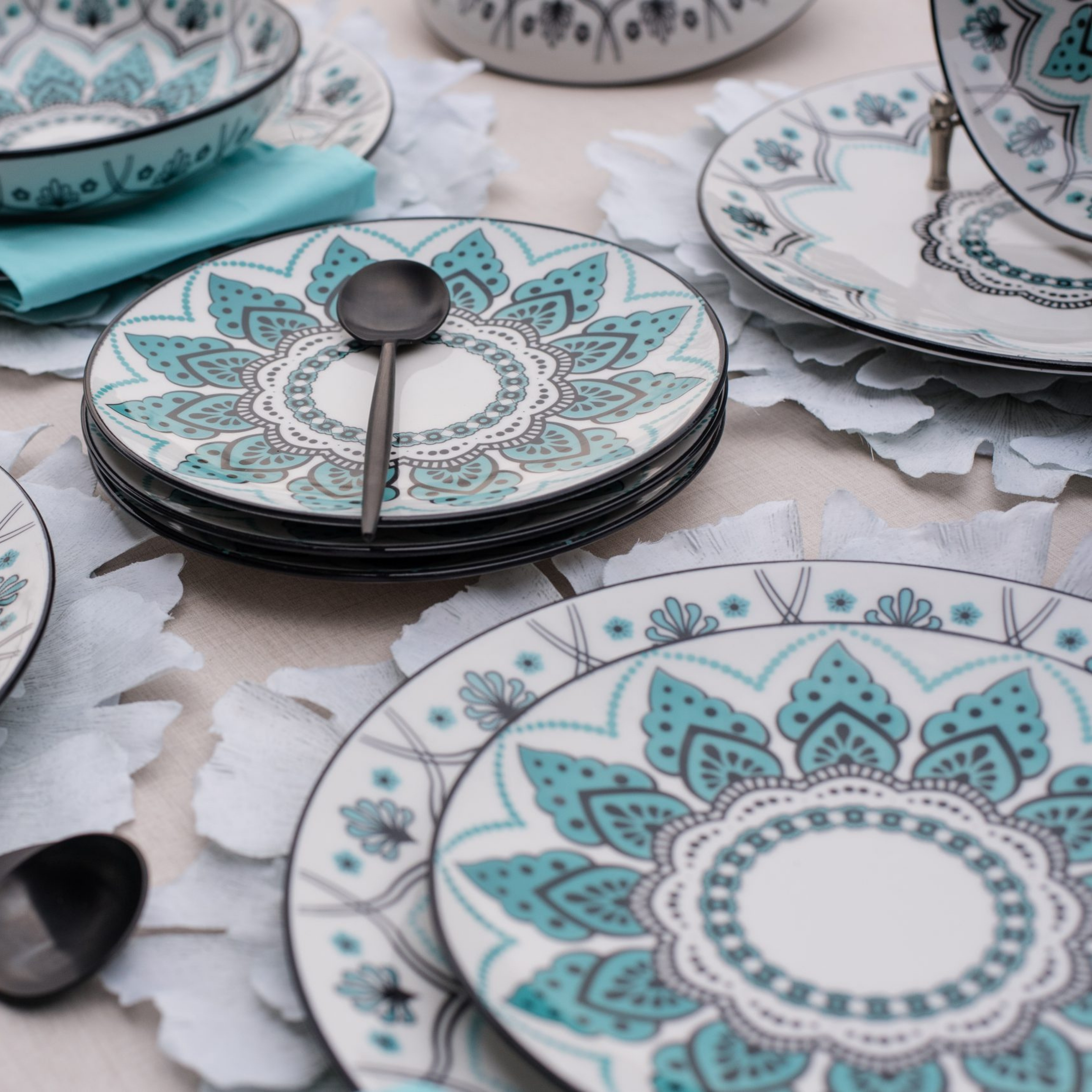 FINAL SALE - Coup Serene 20 Pieces Dinnerware Set Service for 4