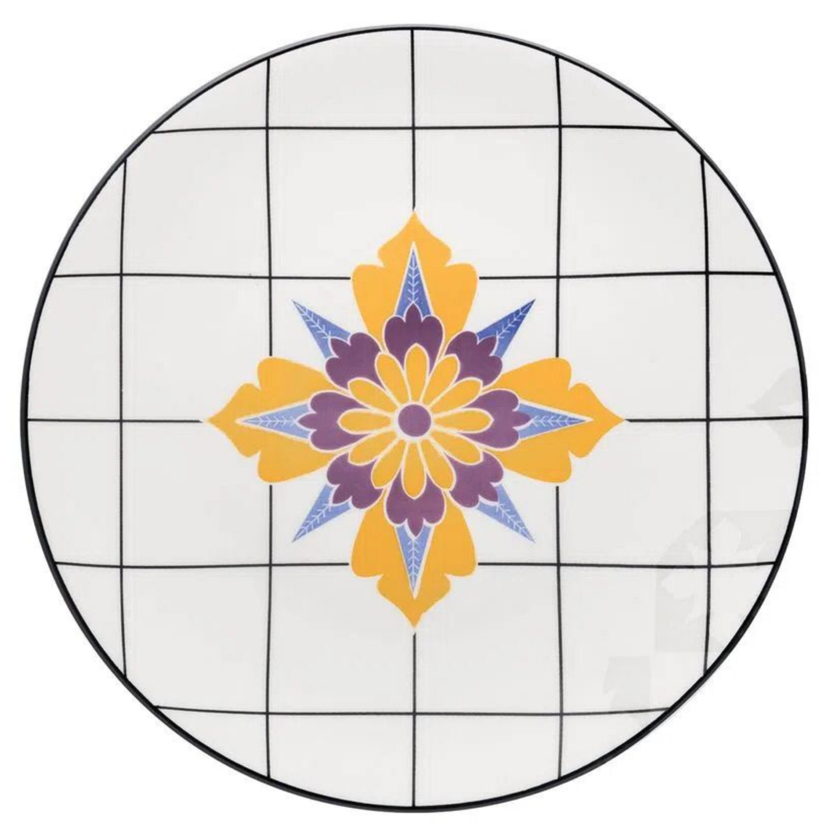 FINAL SALE - Coup Grid 20 Pieces Dinnerware Set Service for 4