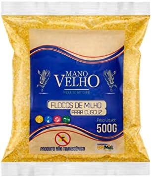 MANO VELHO - Natural NON-GMO corn (Flocão) - 500g (COMBO PROMO)