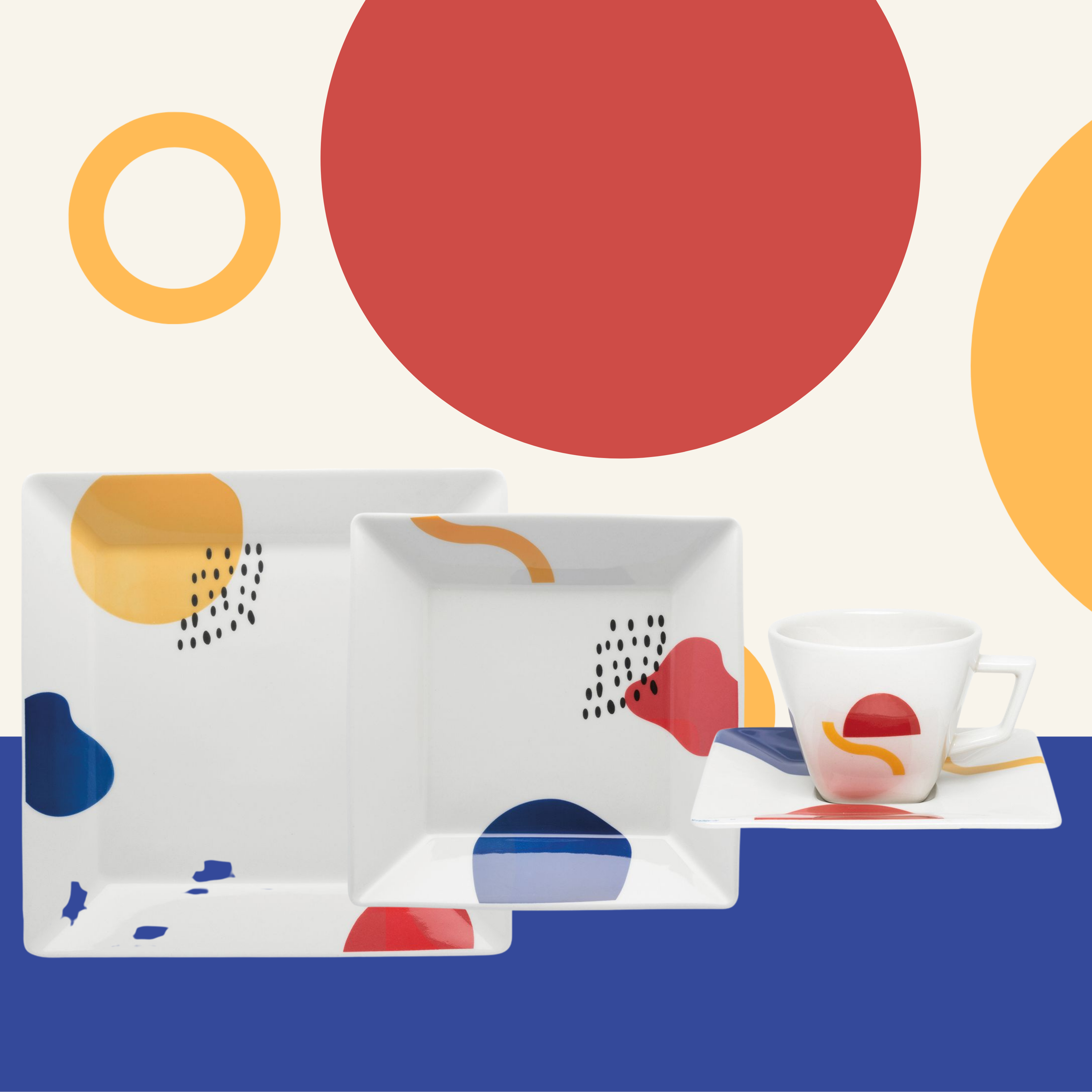 FINAL SALE - Quartier Dessau 20 Pieces Dinnerware Set Service for 4