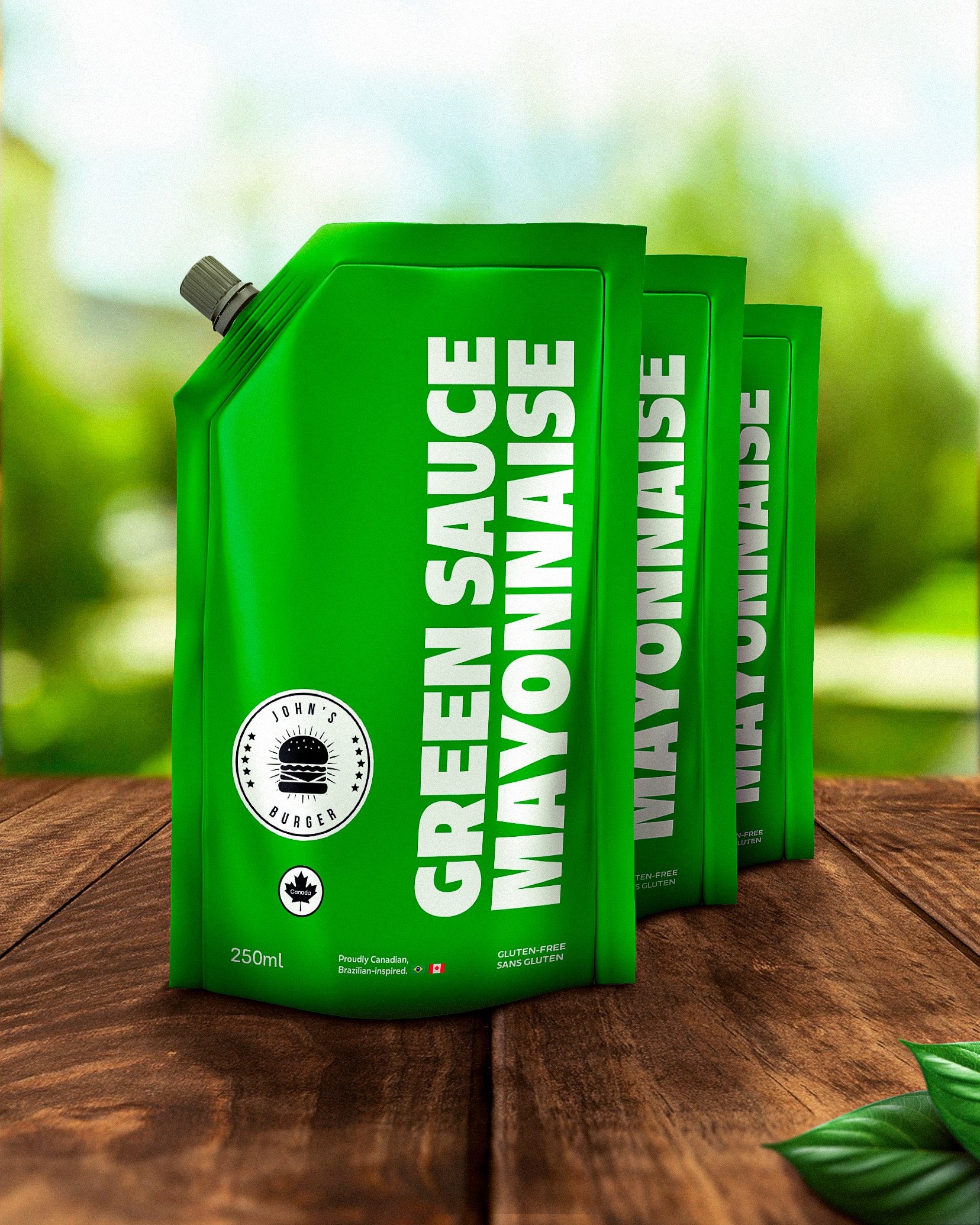 JOHN'S BURGUER - Mayonnaise Green Sauce - 250ml