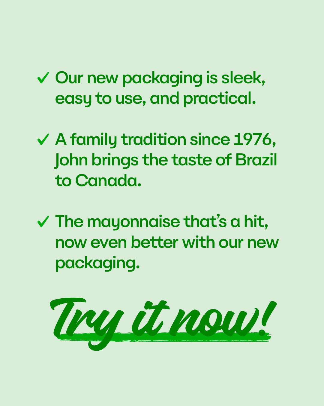 JOHN'S BURGUER - Mayonnaise Green Sauce - 250ml