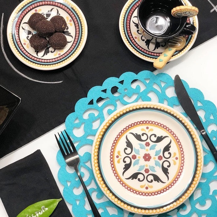 FINAL SALE - Floreal Luiza 20 Pieces Dinnerware Set Service for 4