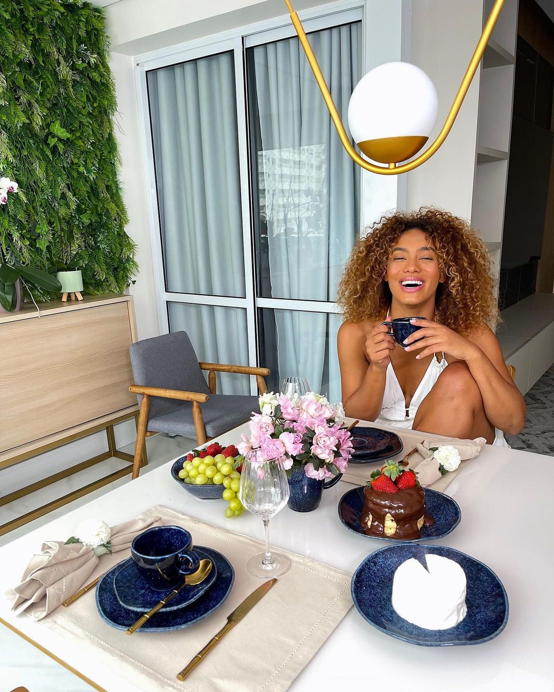 FINAL SALE - Ryo Sapphire 20 Pieces Dinnerware Set Service for 4