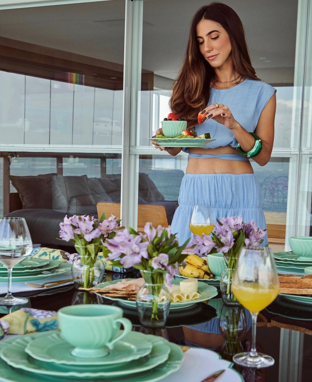 FINAL SALE - Soleil Valley 20 Pieces Dinnerware Set Service for 4