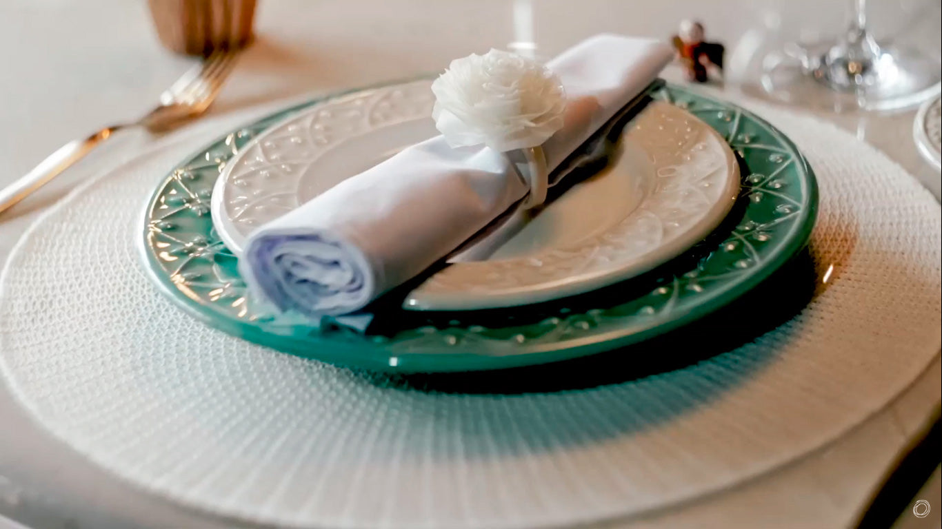 FINAL SALE - Mendi Sage 20 Pieces Dinnerware Set Service for 4