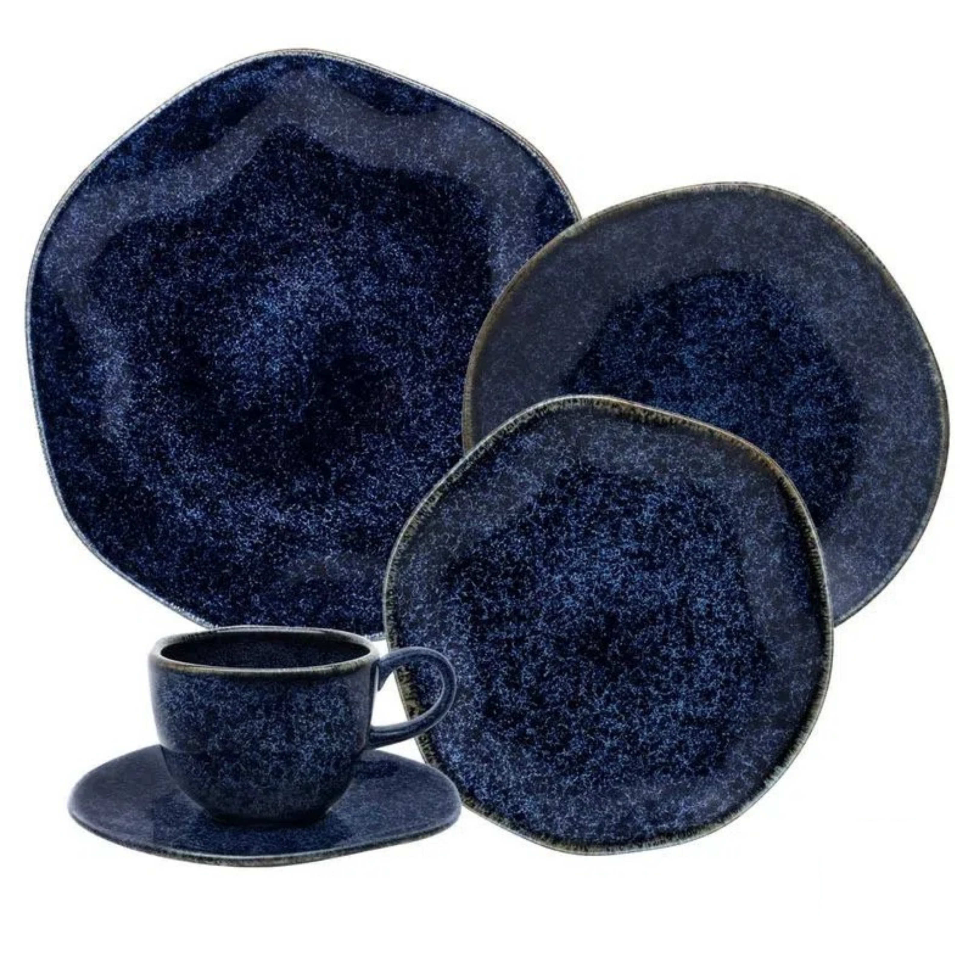 FINAL SALE - Ryo Sapphire 20 Pieces Dinnerware Set Service for 4
