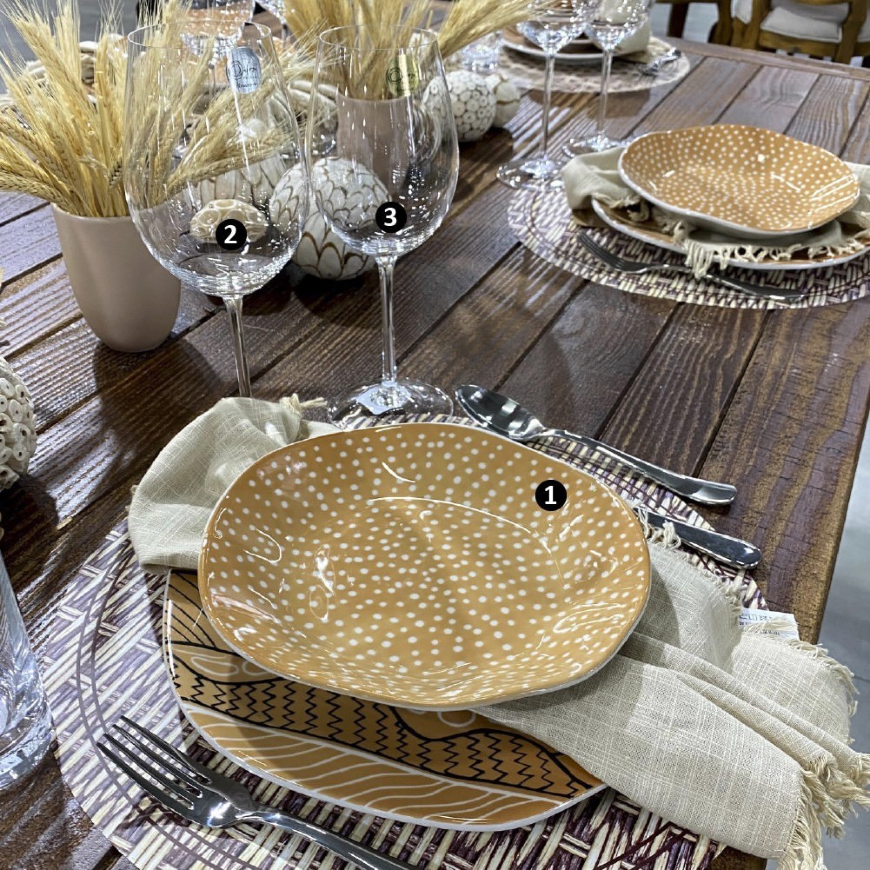 FINAL SALE - Ryo Roots 20 Pieces Dinnerware Set Service for 4