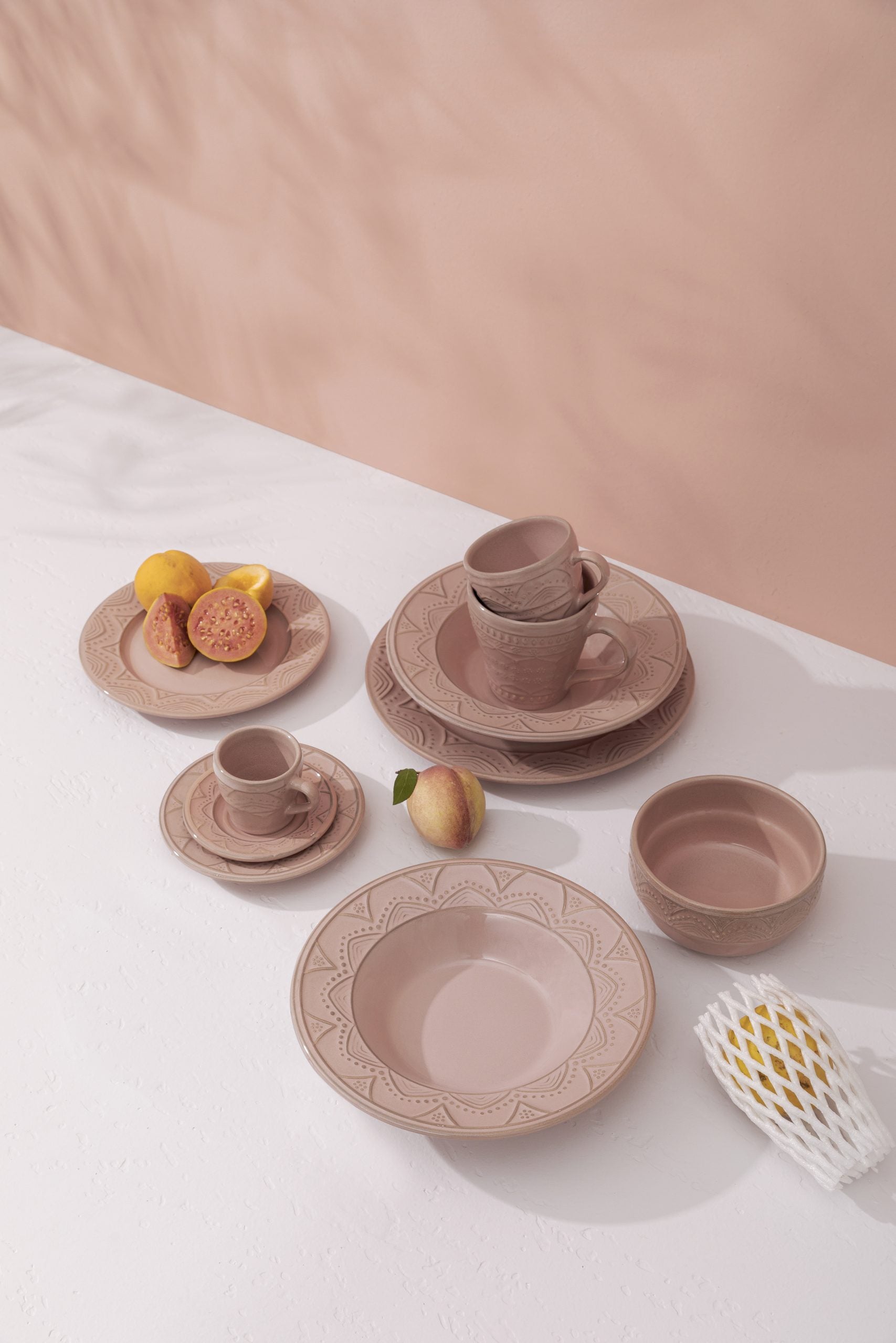 FINAL SALE - Serena Ballet 20 Pieces Dinnerware Set Service for 4