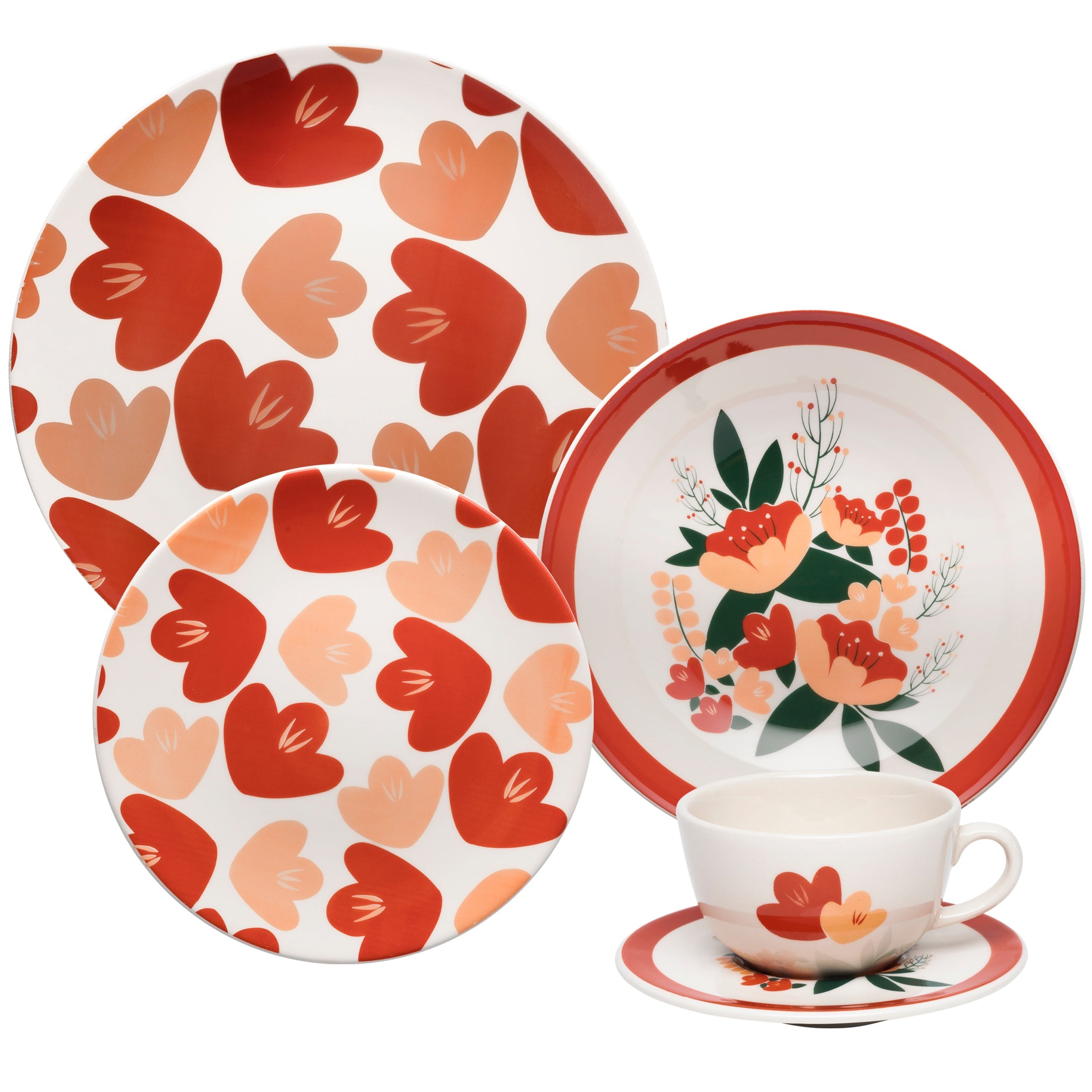 FINAL SALE - Unni Love 20 Pieces Dinnerware Set Service for 4