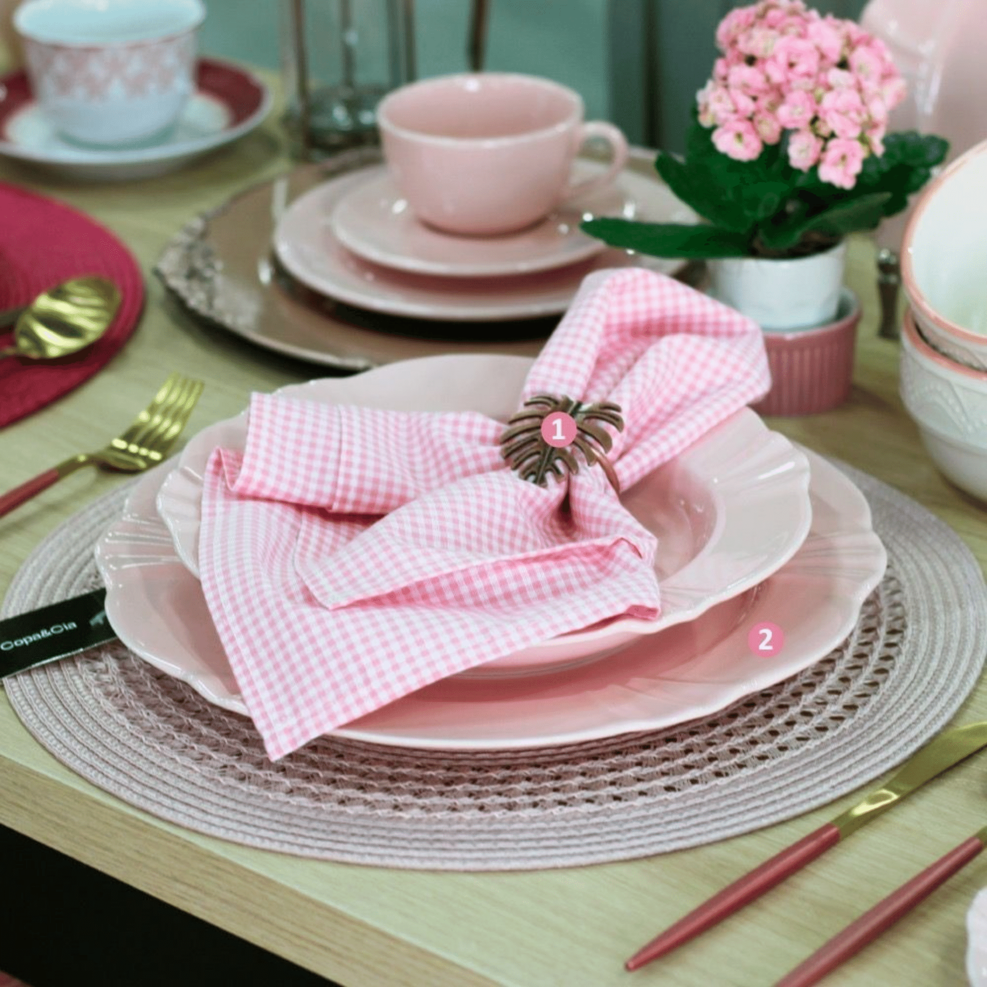 FINAL SALE - Soleil Blush 20 Pieces Dinnerware Set Service for 4