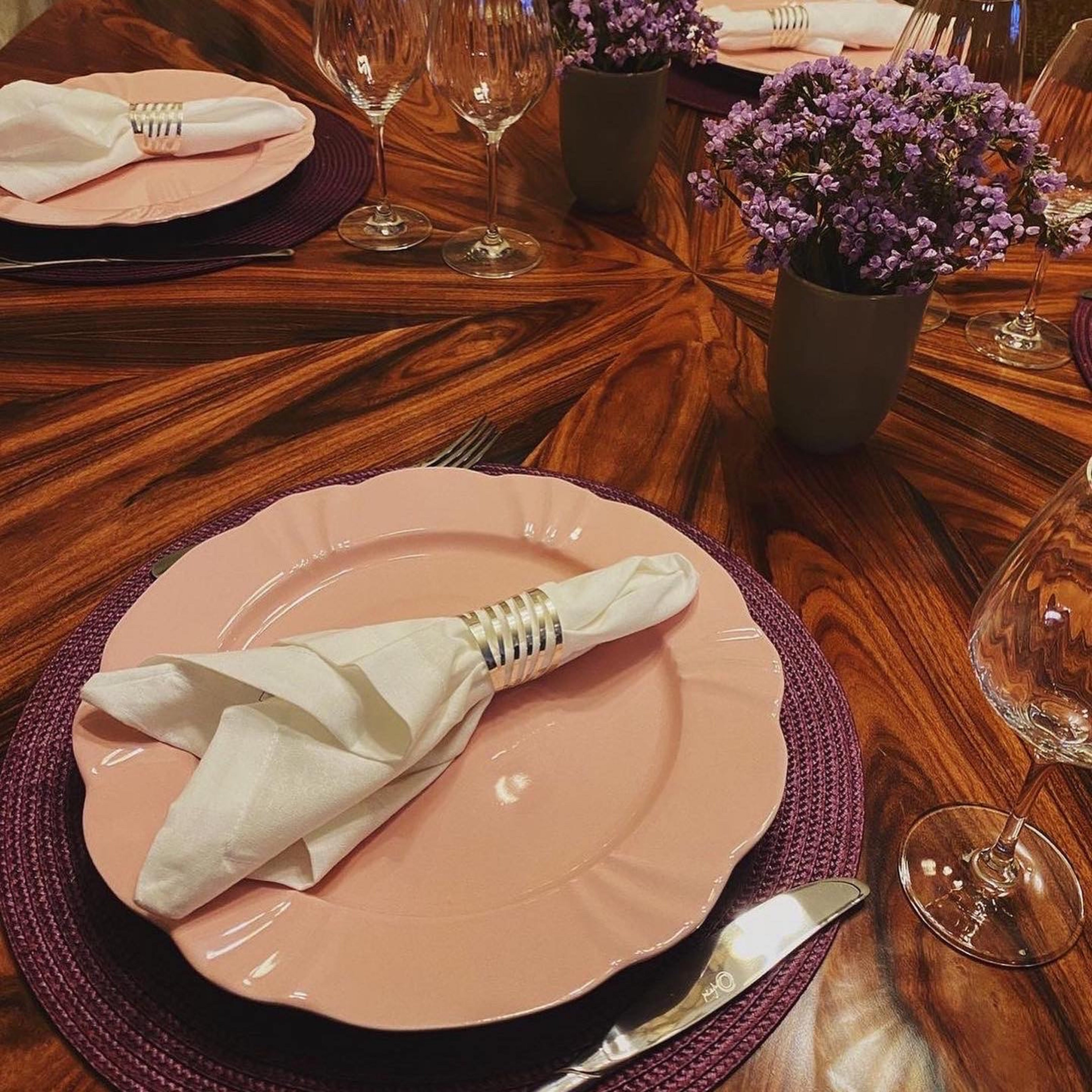 FINAL SALE - Soleil Blush 20 Pieces Dinnerware Set Service for 4