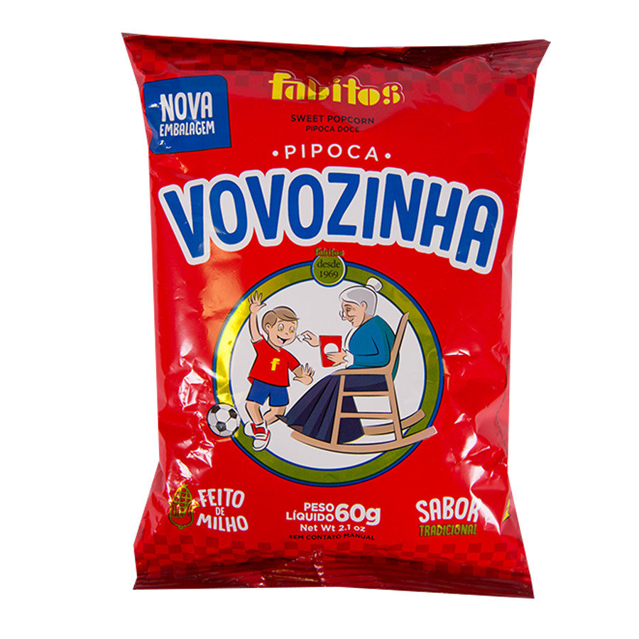 VOVOZINHA - SWEET POPCORN - FINAL SALE - EXPIRED or CLOSE TO EXPIRY