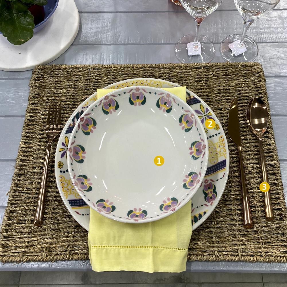 FINAL SALE - Coup Allegory 20 Pieces Dinnerware Set Service for 4