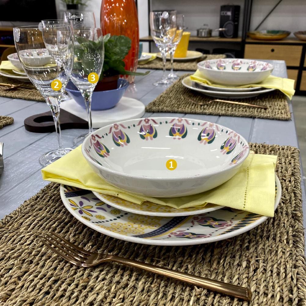 FINAL SALE - Coup Allegory 20 Pieces Dinnerware Set Service for 4