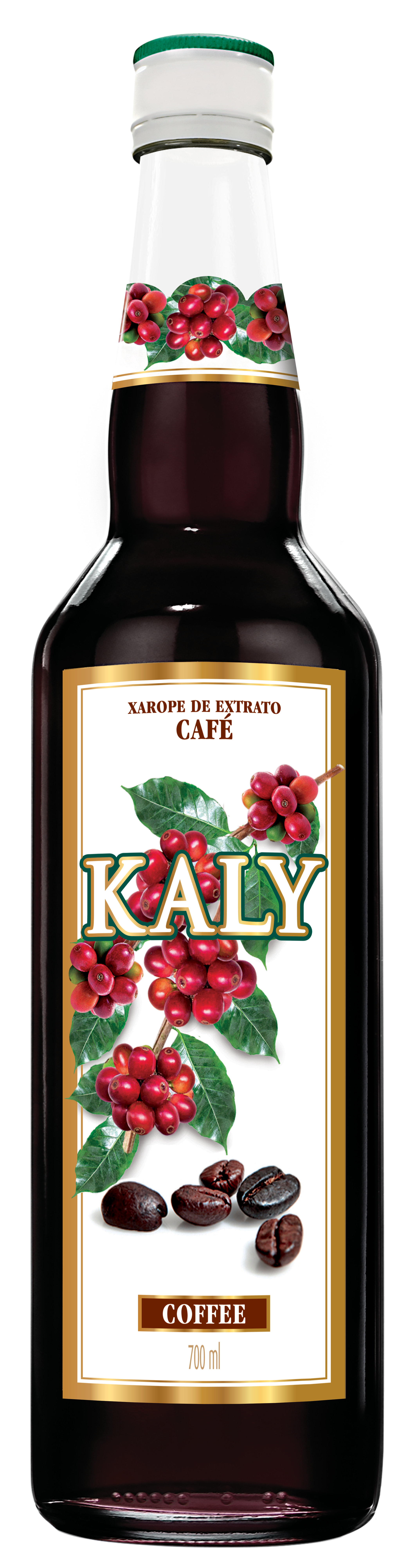 KALY - Xarope Brasileiro - Sabor Natural de Café - 700 ml / 23,7 Fl Oz